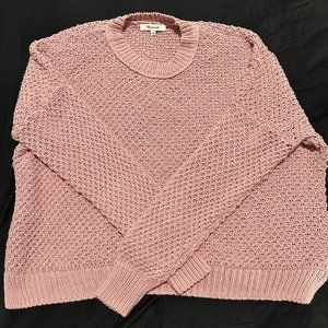 Madewell womens cotton sweater pink